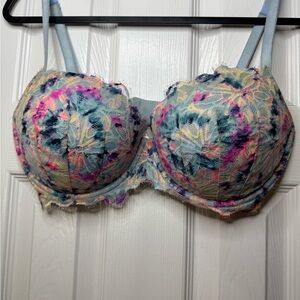 Victoria's Secret Multicolor Floral Lace Bra